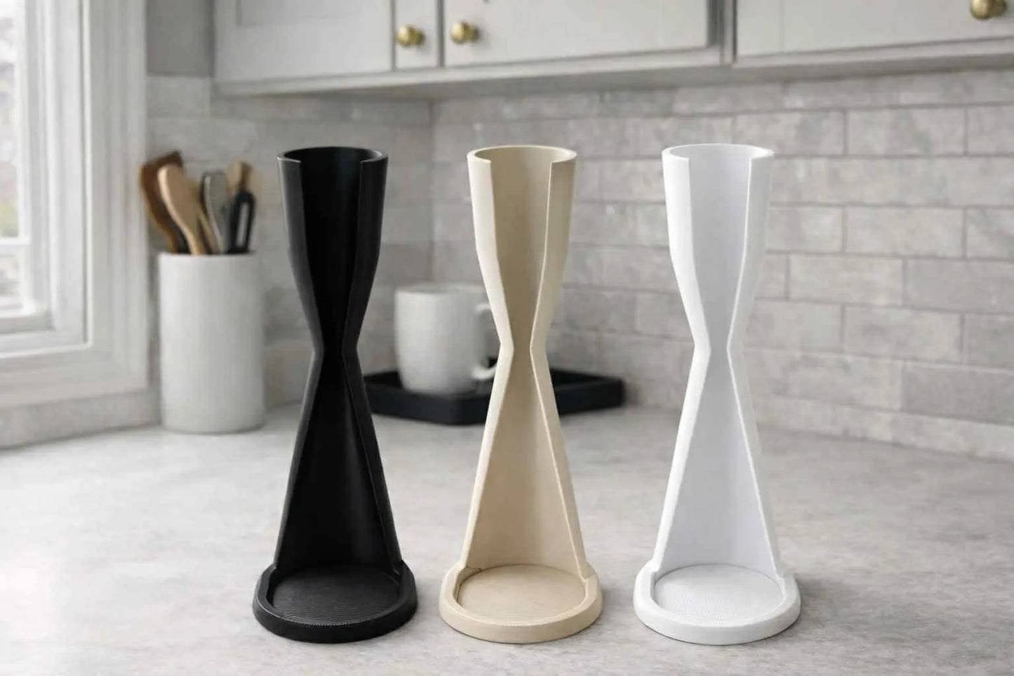 Milk Frother Stand with Removable Drip Tray