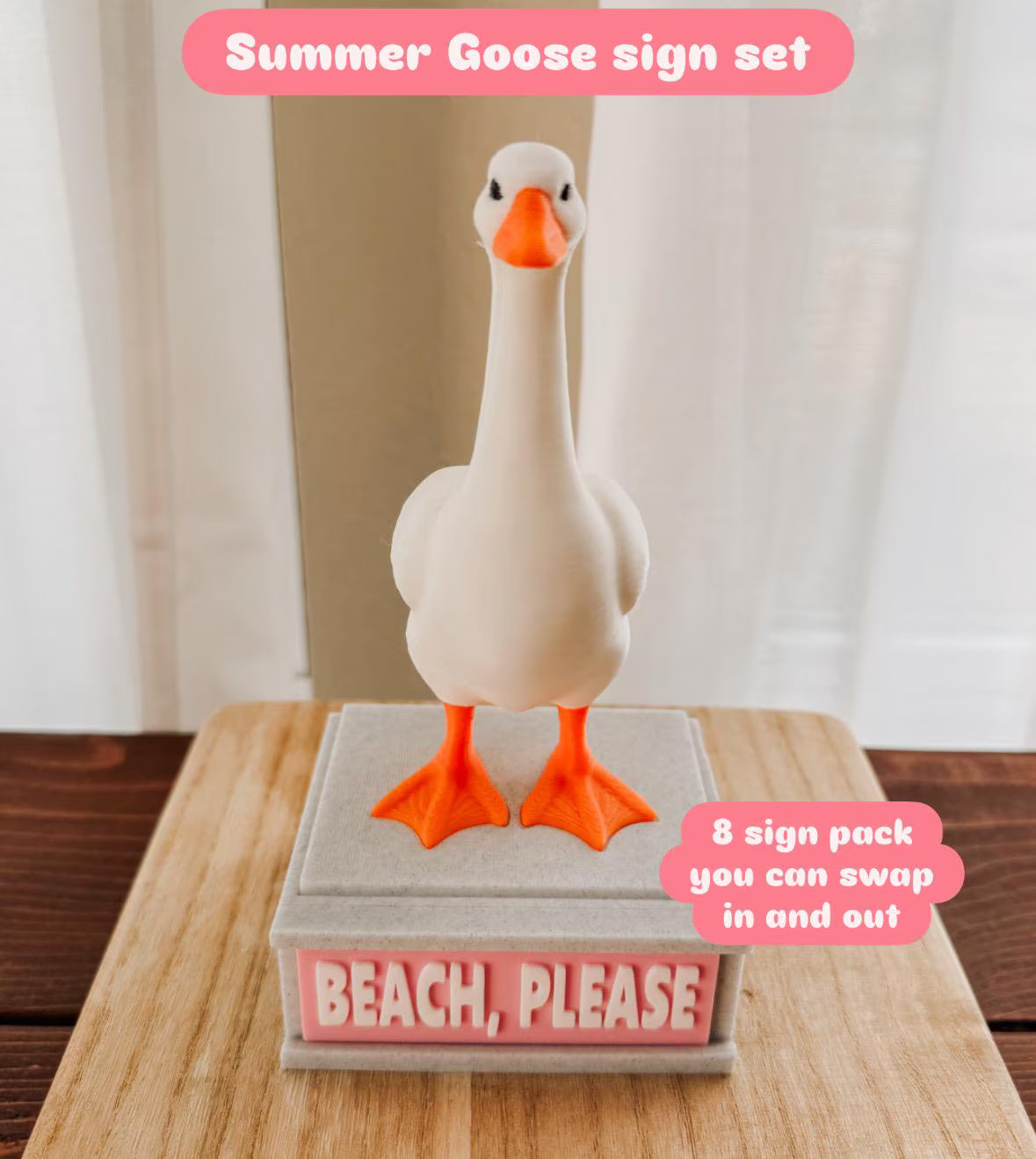 Summer Goose Sign Set