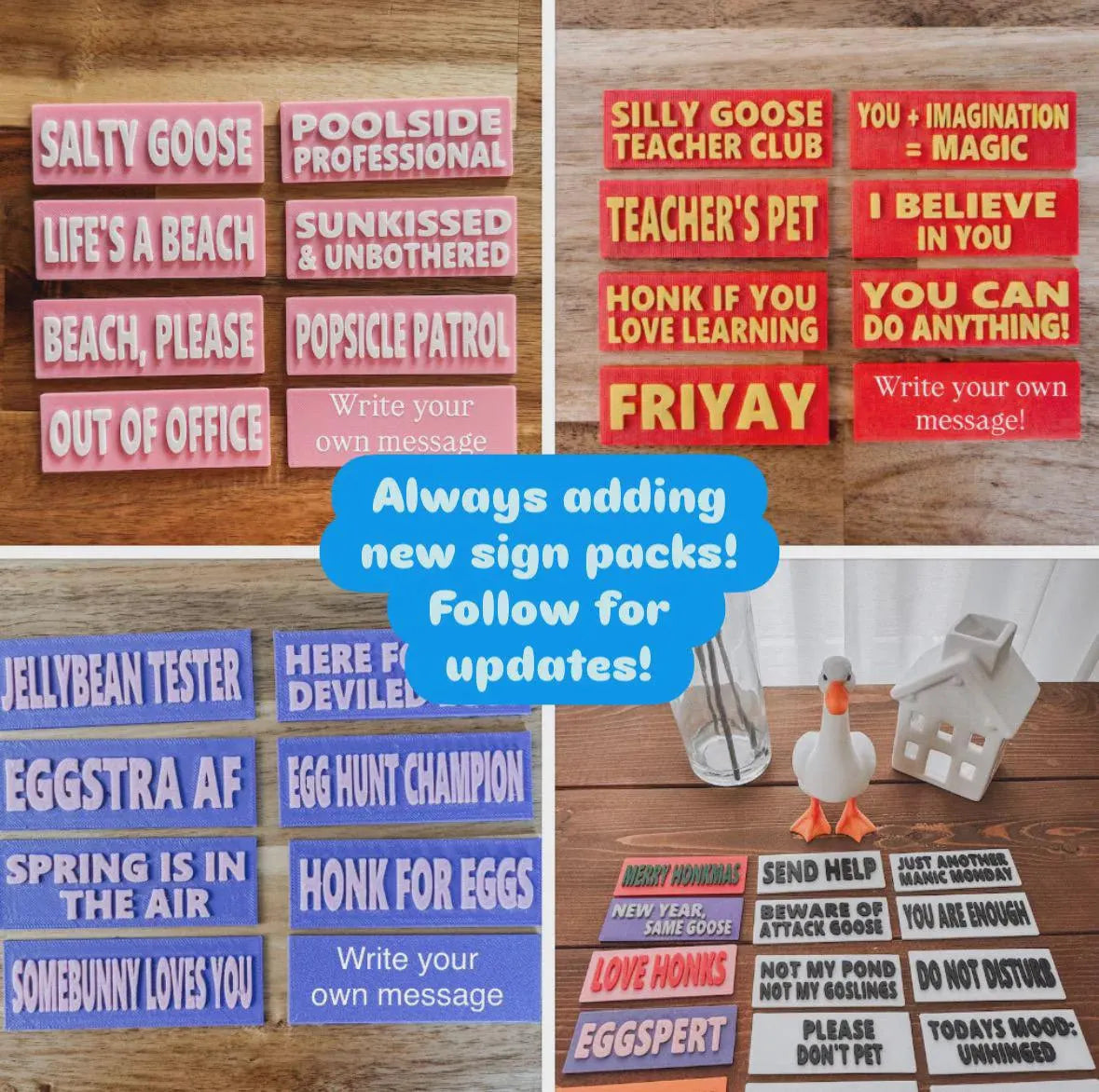Lake Goose Sign Set